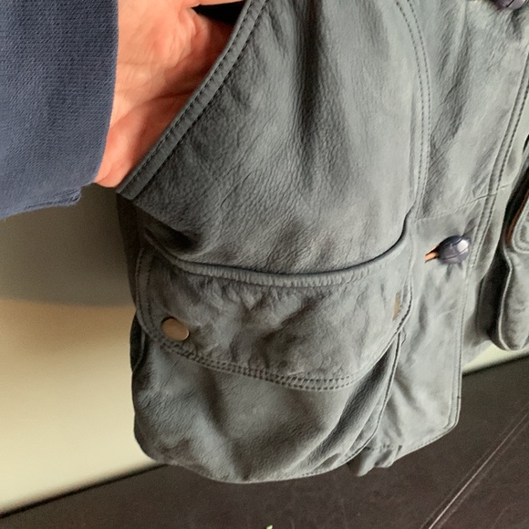 VTG Boundary Waters leather chore barn utility coat - Picture 3 of 7